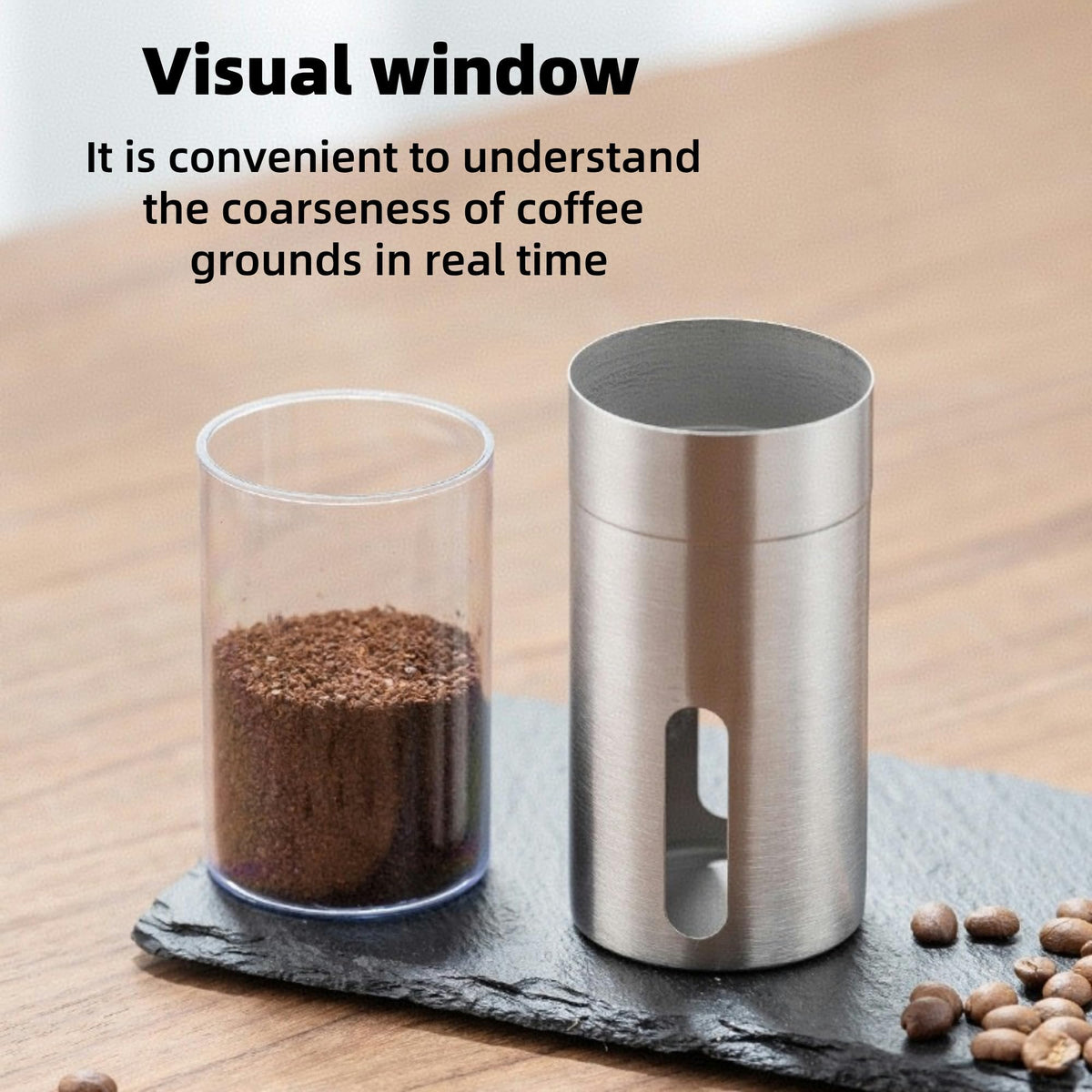 Manual Stainless Steel Coffee Grinder F8305
