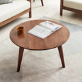 Solid Oak Wood Round Coffee Table O16234