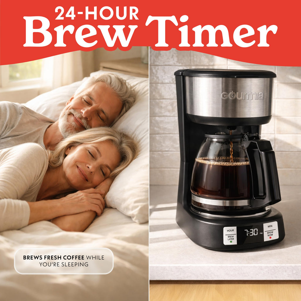 5-Cup Glass Carafe Black Drip Coffee Maker N400