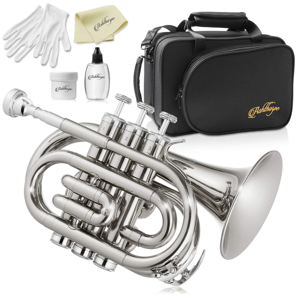 Bb Brass Pocket Trumpet with Nickel Plated Finish K63468