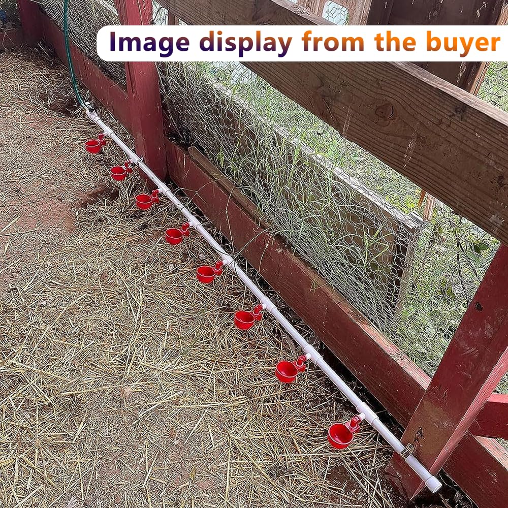 Automatic Chicken Watering System with Hose Connector Kit A64988