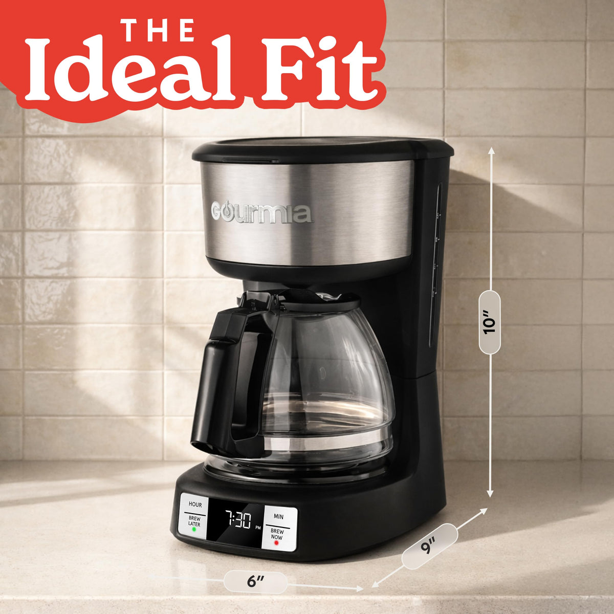 5-Cup Glass Carafe Black Drip Coffee Maker N400