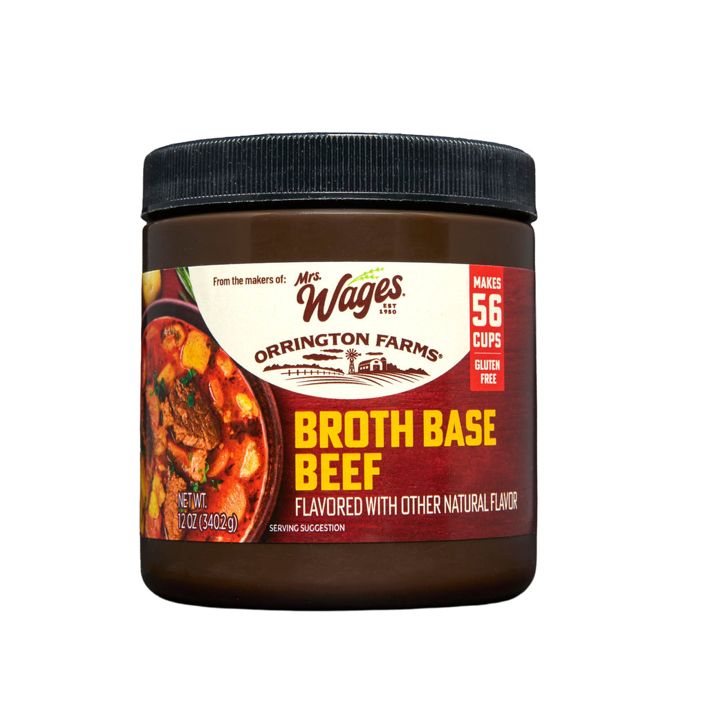 Beef Broth Base Granulated Bouillon Seasoning 12 oz Jar Z1680
