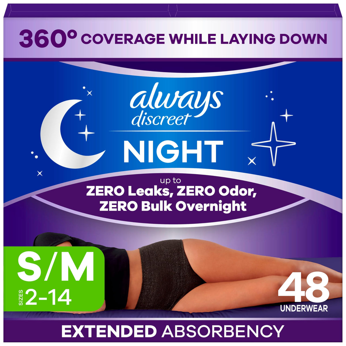 Adult Diapers for Women Size S/M, 48 Count W942842