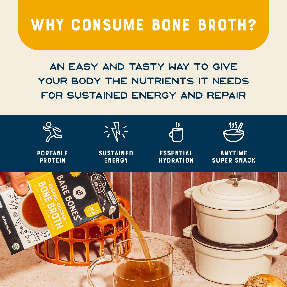 Organic Chicken Bone Broth 16oz P5590