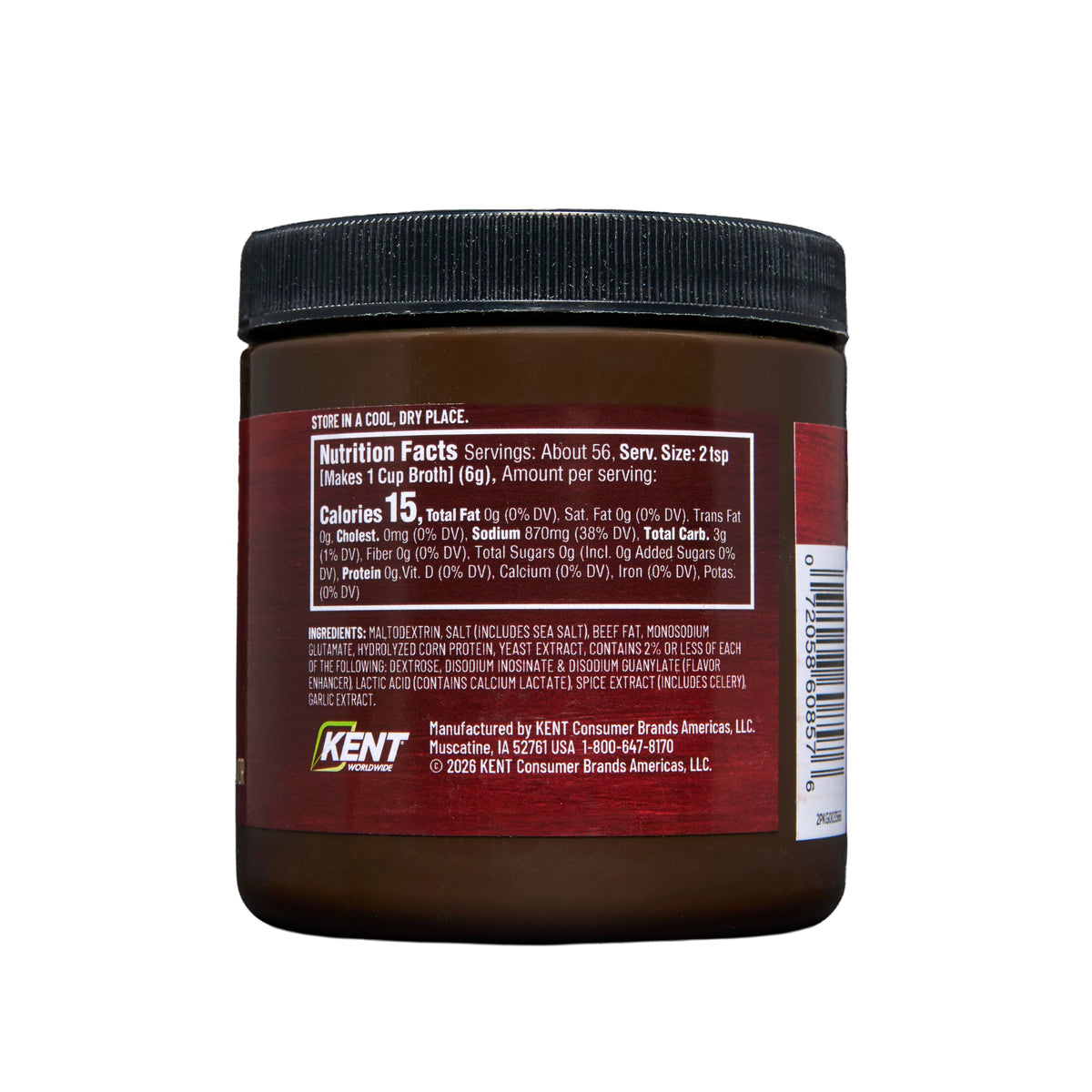 Beef Broth Base Granulated Bouillon Seasoning 12 oz Jar Z1680
