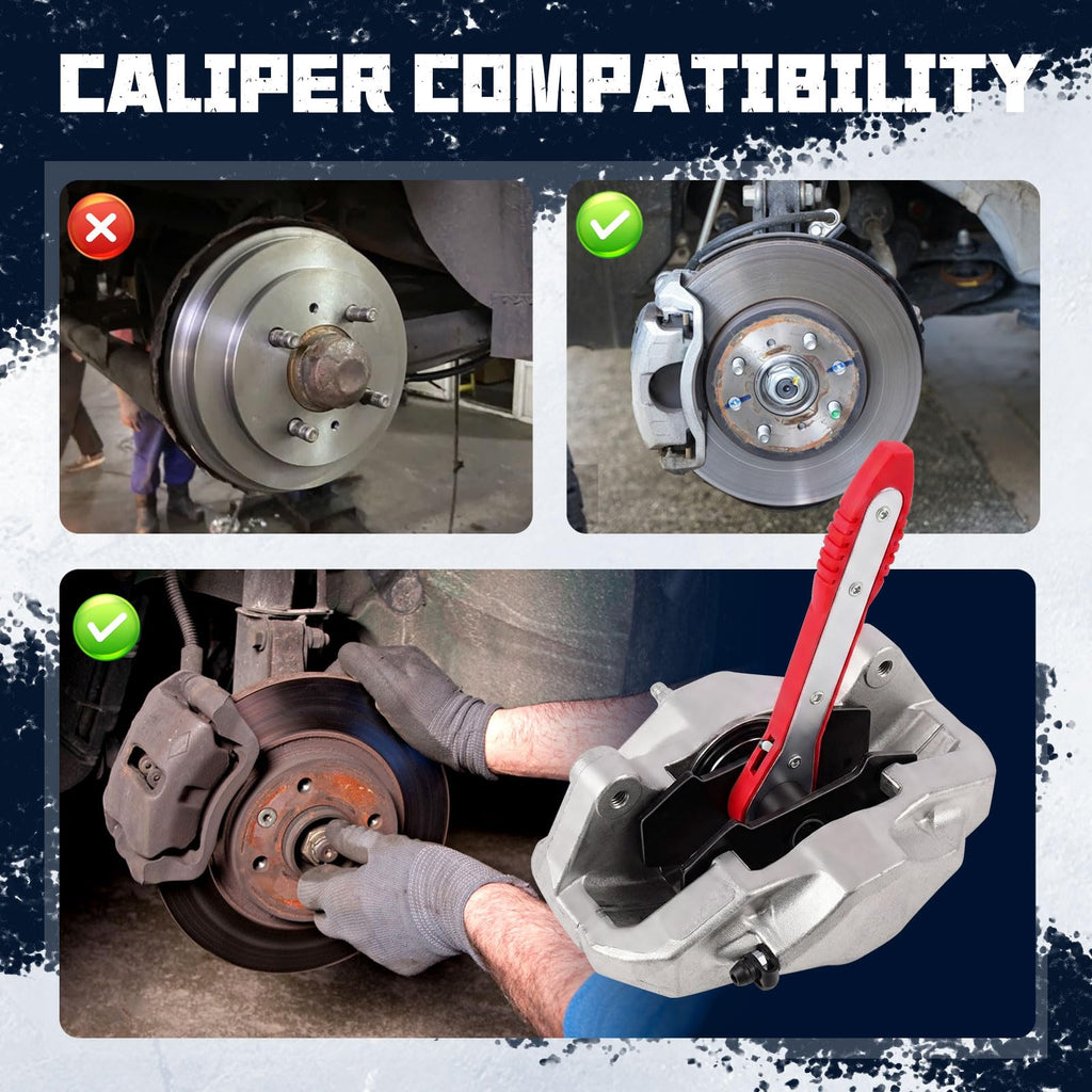 Brake Caliper Compression Tool with 2 Steel Plates E666106