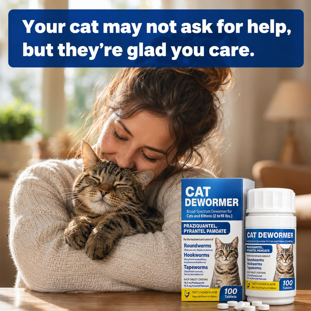 Cat and Kitten Dewormer 100 Tablets Y2511