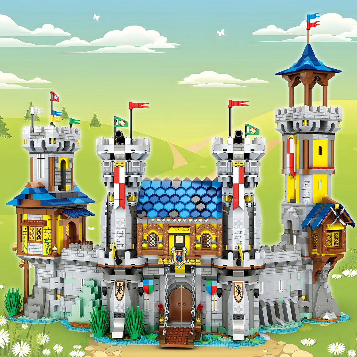 Medieval Castle Building Set with LED Light M13198