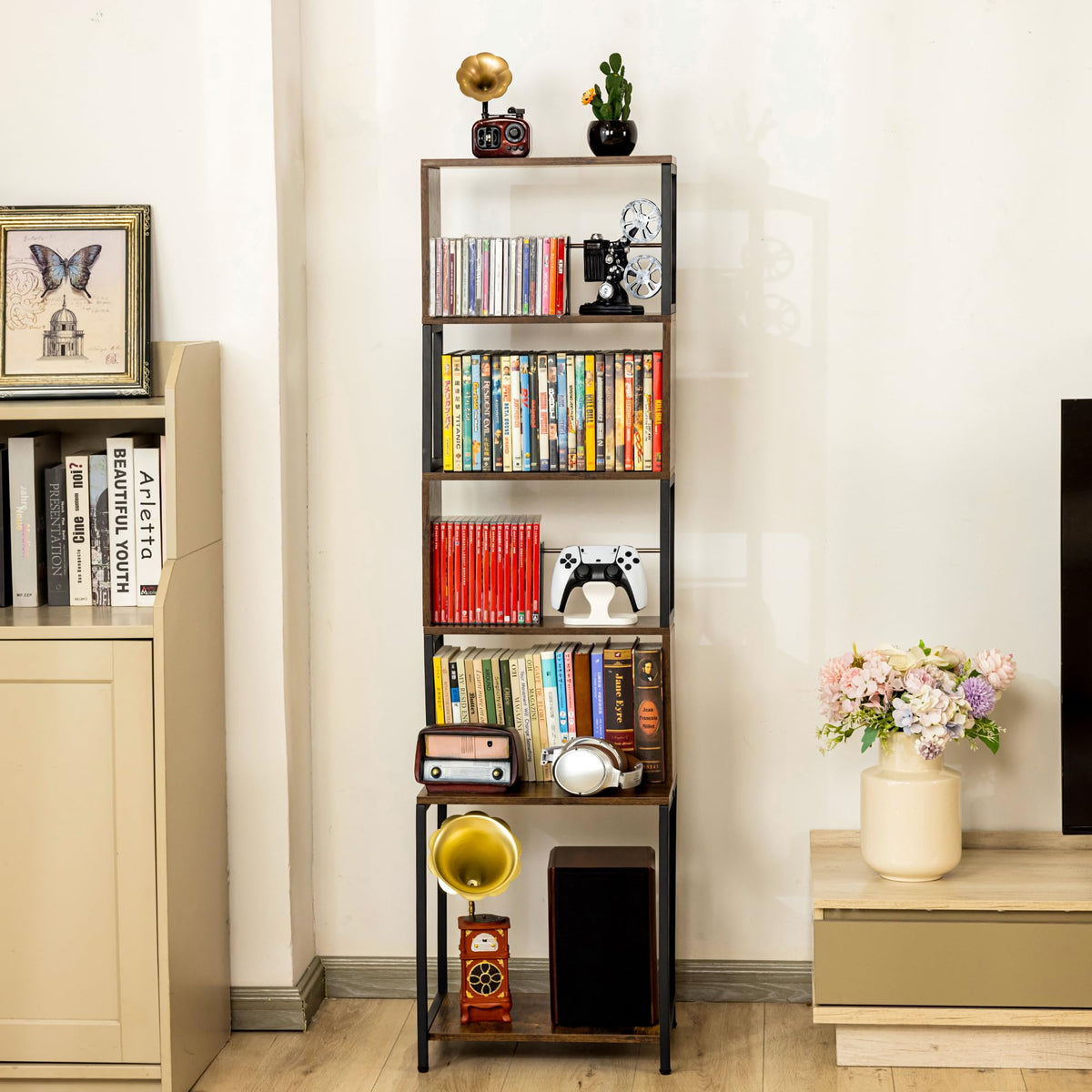 6-Tier CD DVD Storage Rack I688