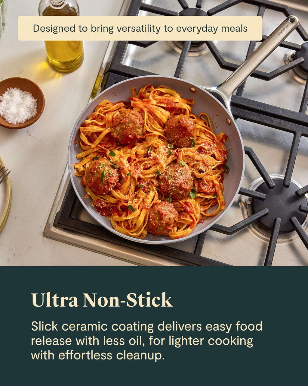 Non-Stick Ceramic Coated Fry Pan Trio, 8", 10.5", & 12" D208