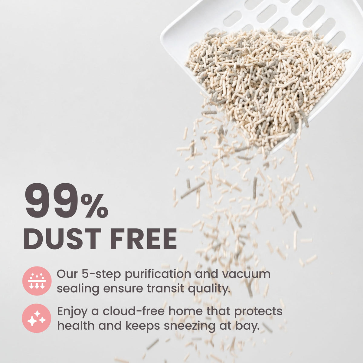 Pellet Tofu Cat Litter, Strong Clumping, Low Tracking Unscented 18lb R7570