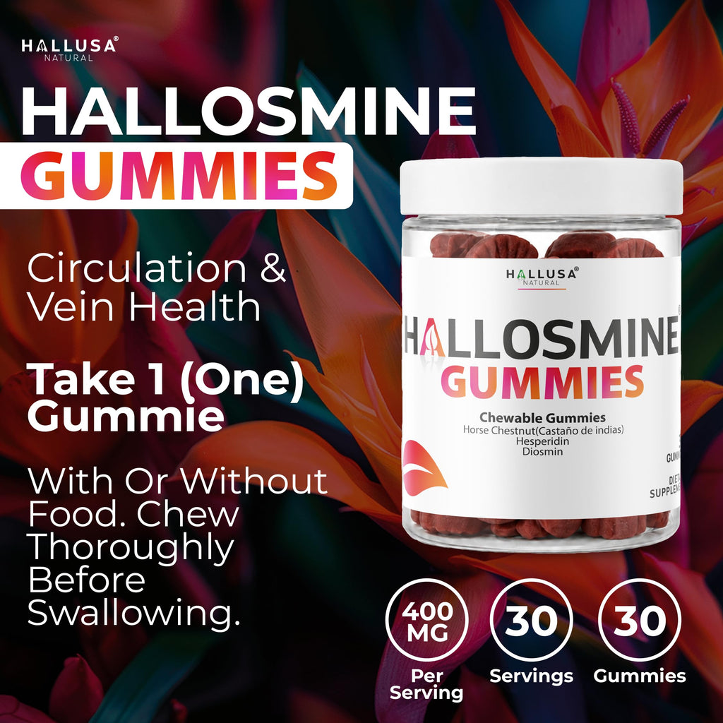 60 Chews 400mg Diosmin Hesperidin & Horse Chestnut Gummies U7221