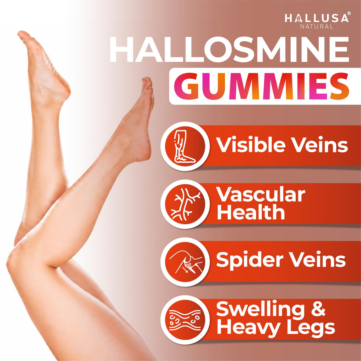 60 Chews 400mg Diosmin Hesperidin & Horse Chestnut Gummies U7221