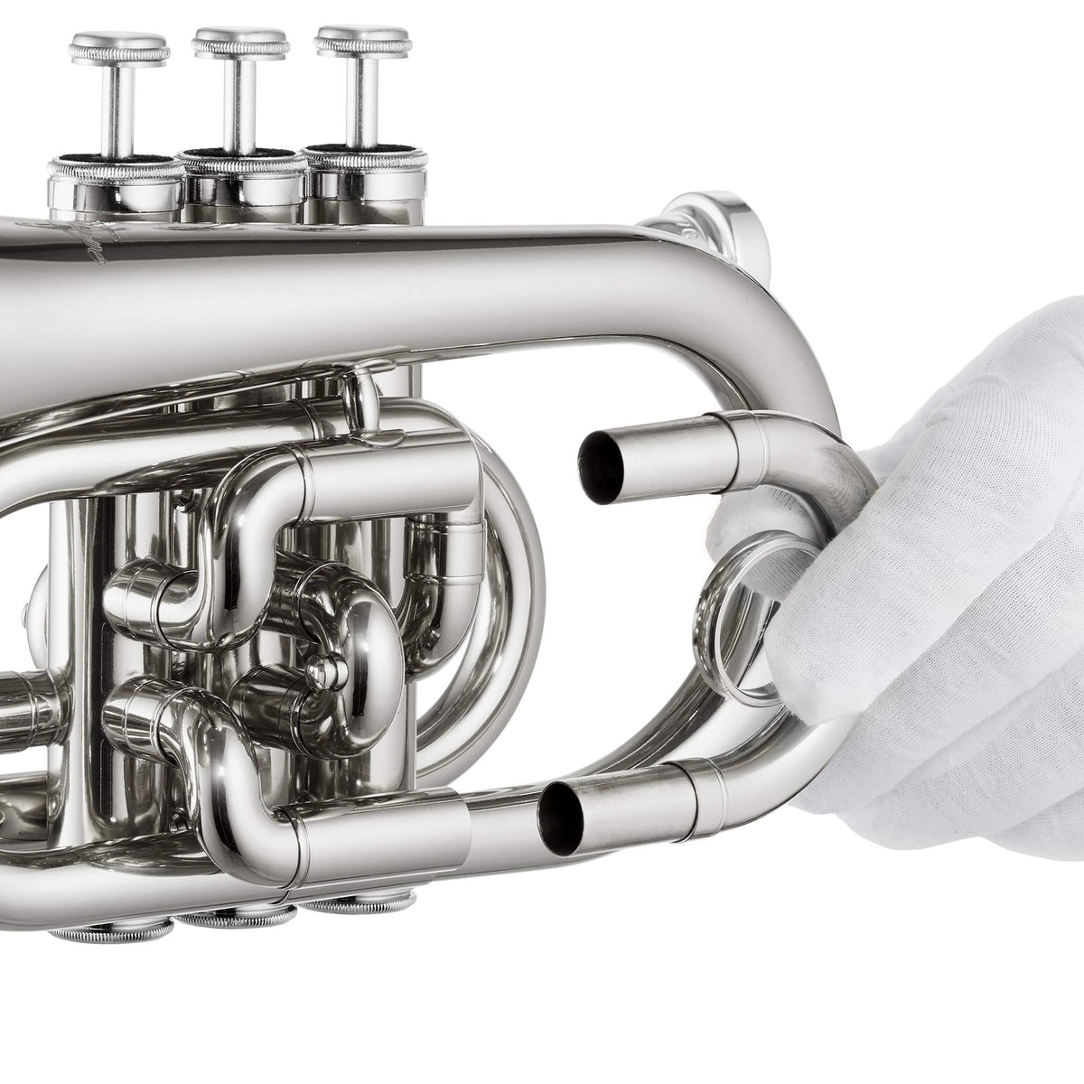 Bb Brass Pocket Trumpet with Nickel Plated Finish K63468