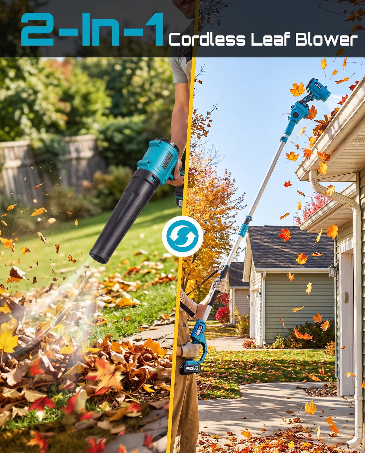 Cordless Leaf Blower 700CFM/200MPH H4729