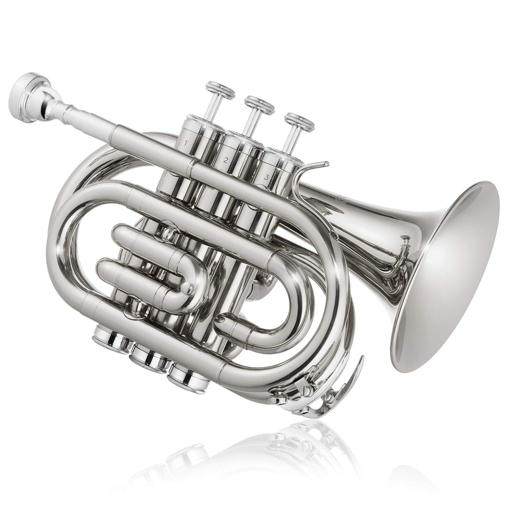 Bb Brass Pocket Trumpet with Nickel Plated Finish K63468