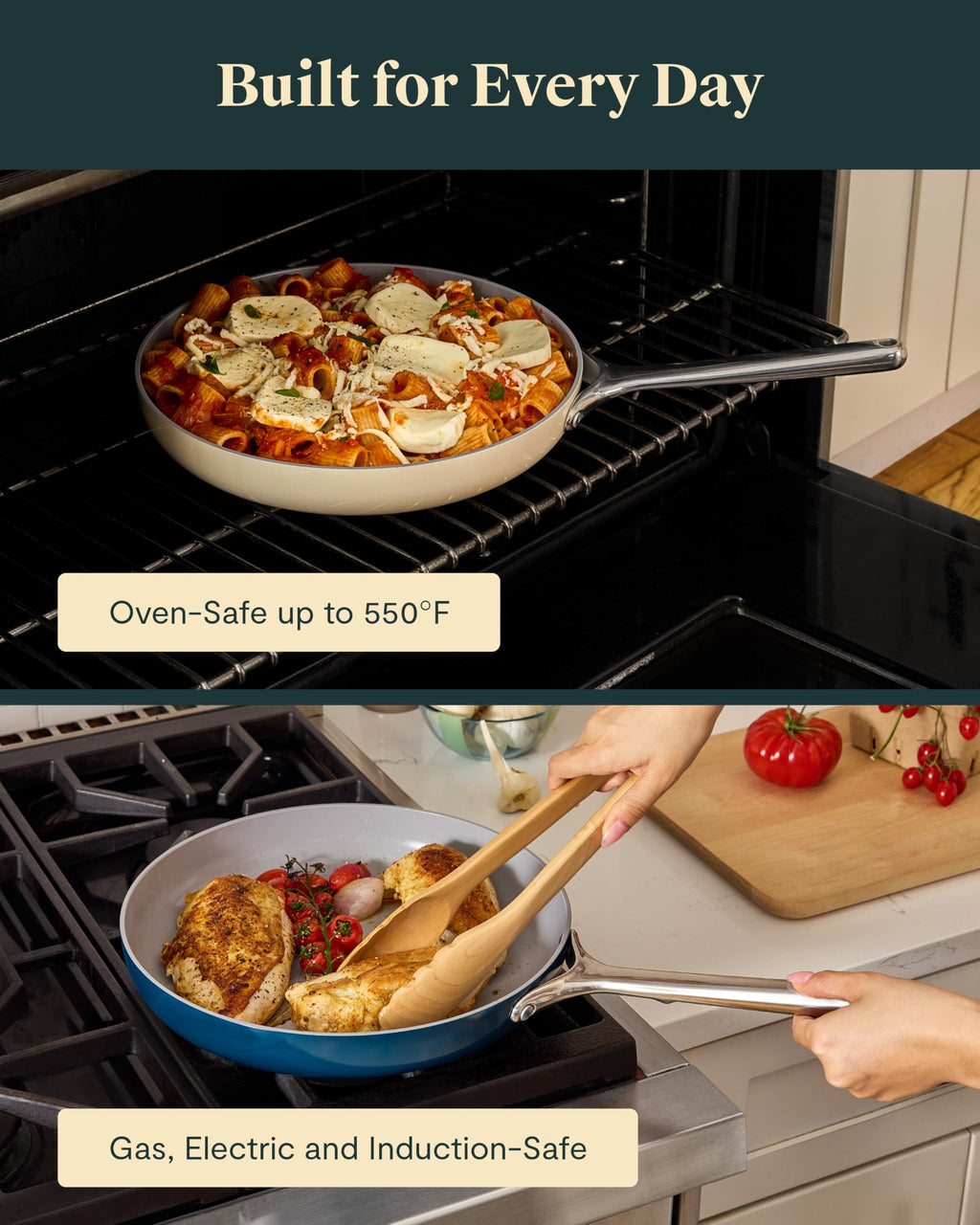 Non-Stick Ceramic Coated Fry Pan Trio, 8", 10.5", & 12" D208