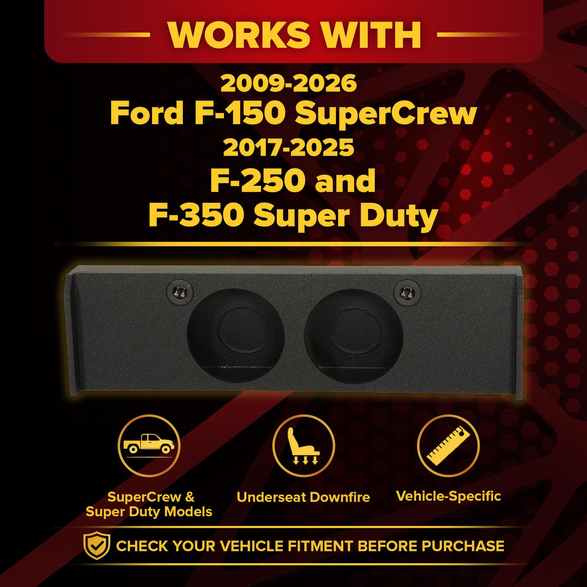 Dual 12in Subwoofer Box X342