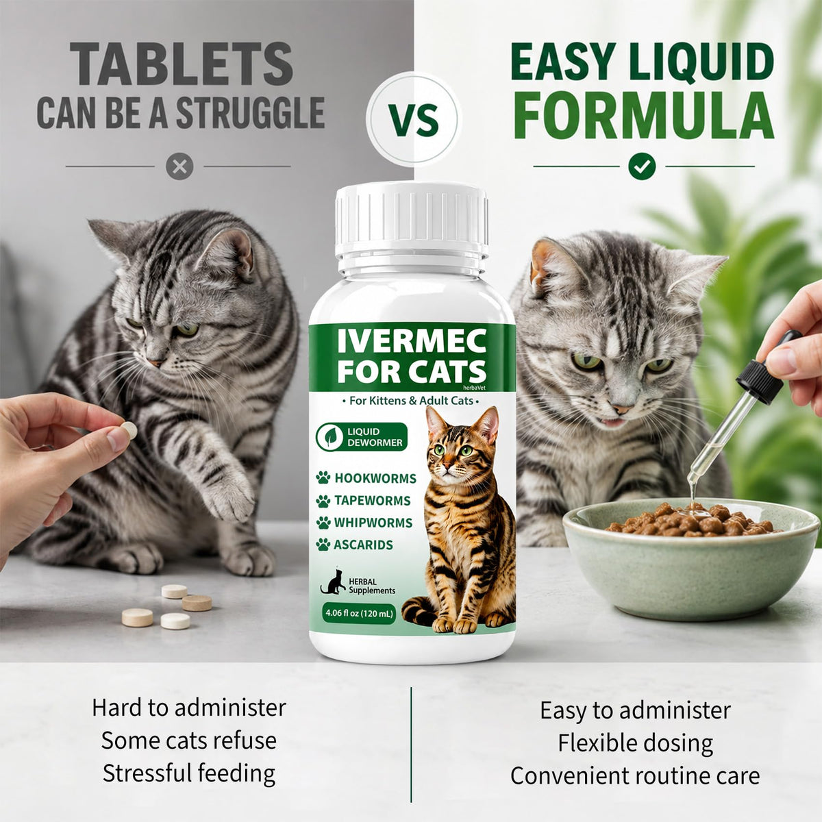 Cat Dewormer Liquid for Cats & Kittens I14892