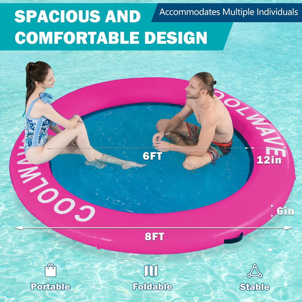Inflatable Water Hammock Floating Dock with Cup Holders F460