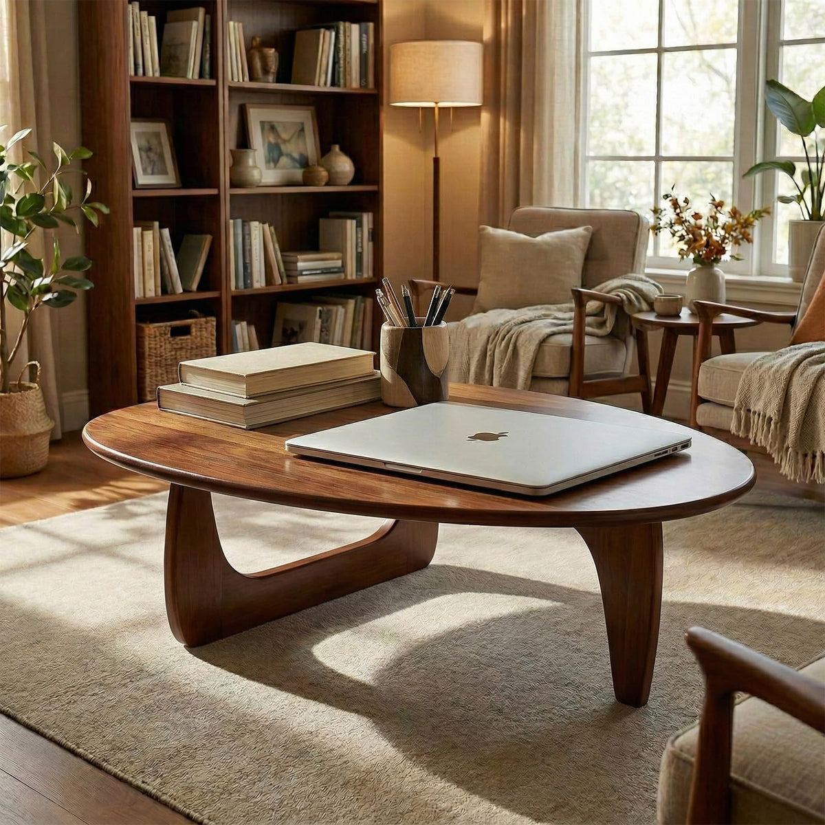 Small Mid Century Walnut Coffee Table A50194