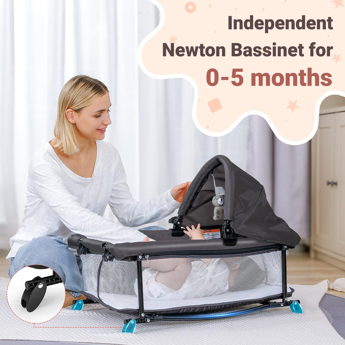 5 in 1 Adjustable Foldable Playard with Changing Table G5649