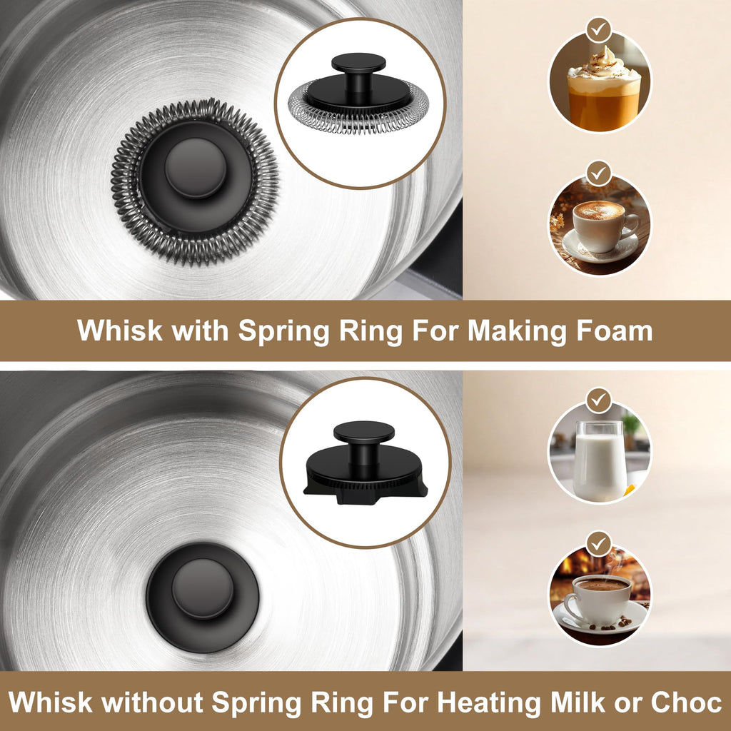 Black Electric Milk Frother and Steamer F41727