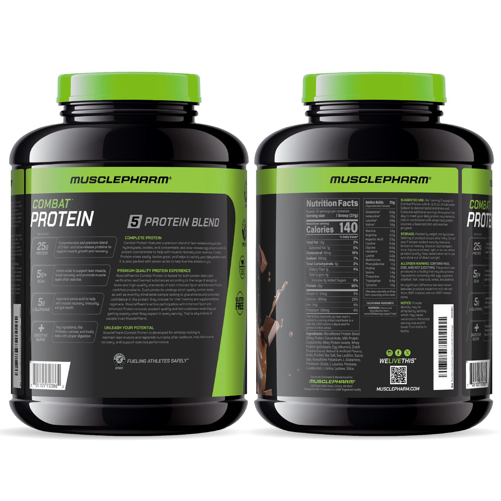 Chocolate Milk Flavor 5 Protein Sources Gluten Free Protein Powder 4.2 lb U5231