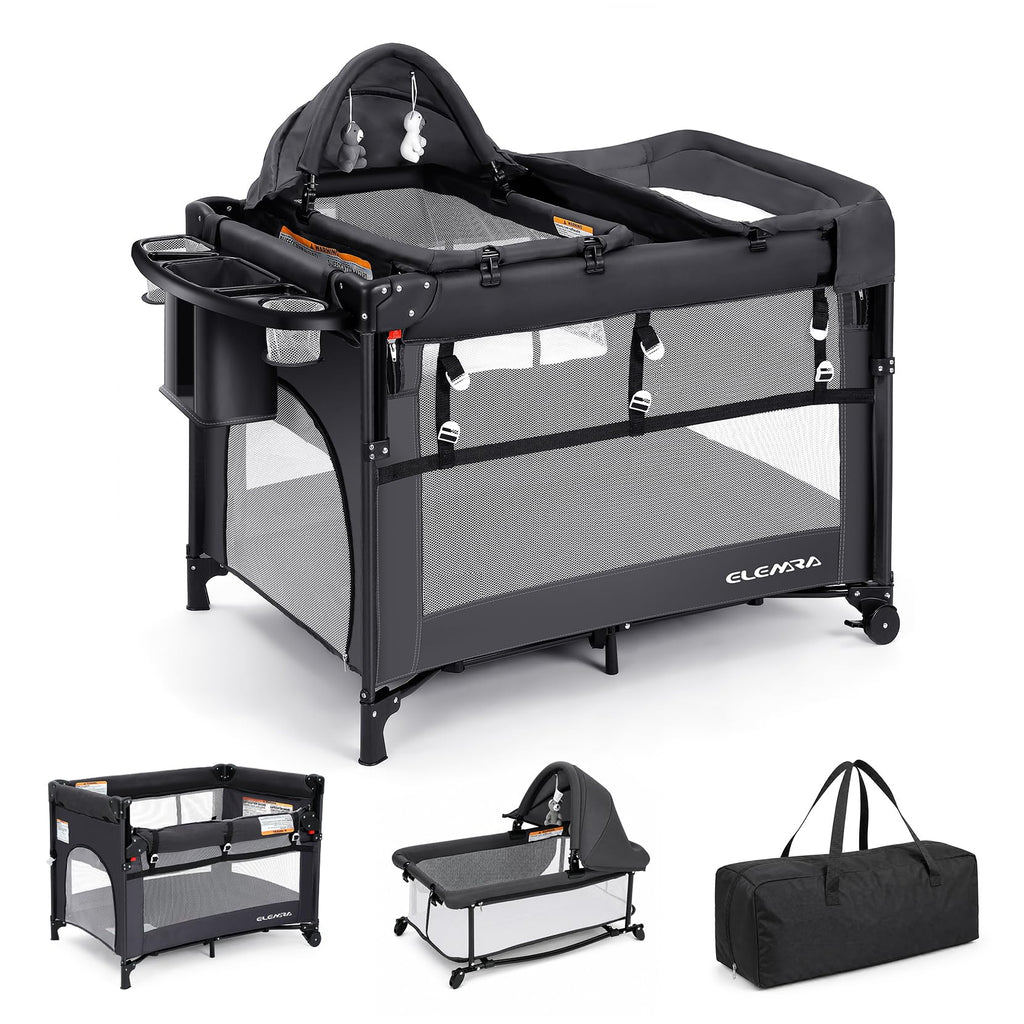 5 in 1 Adjustable Foldable Playard with Changing Table G5649