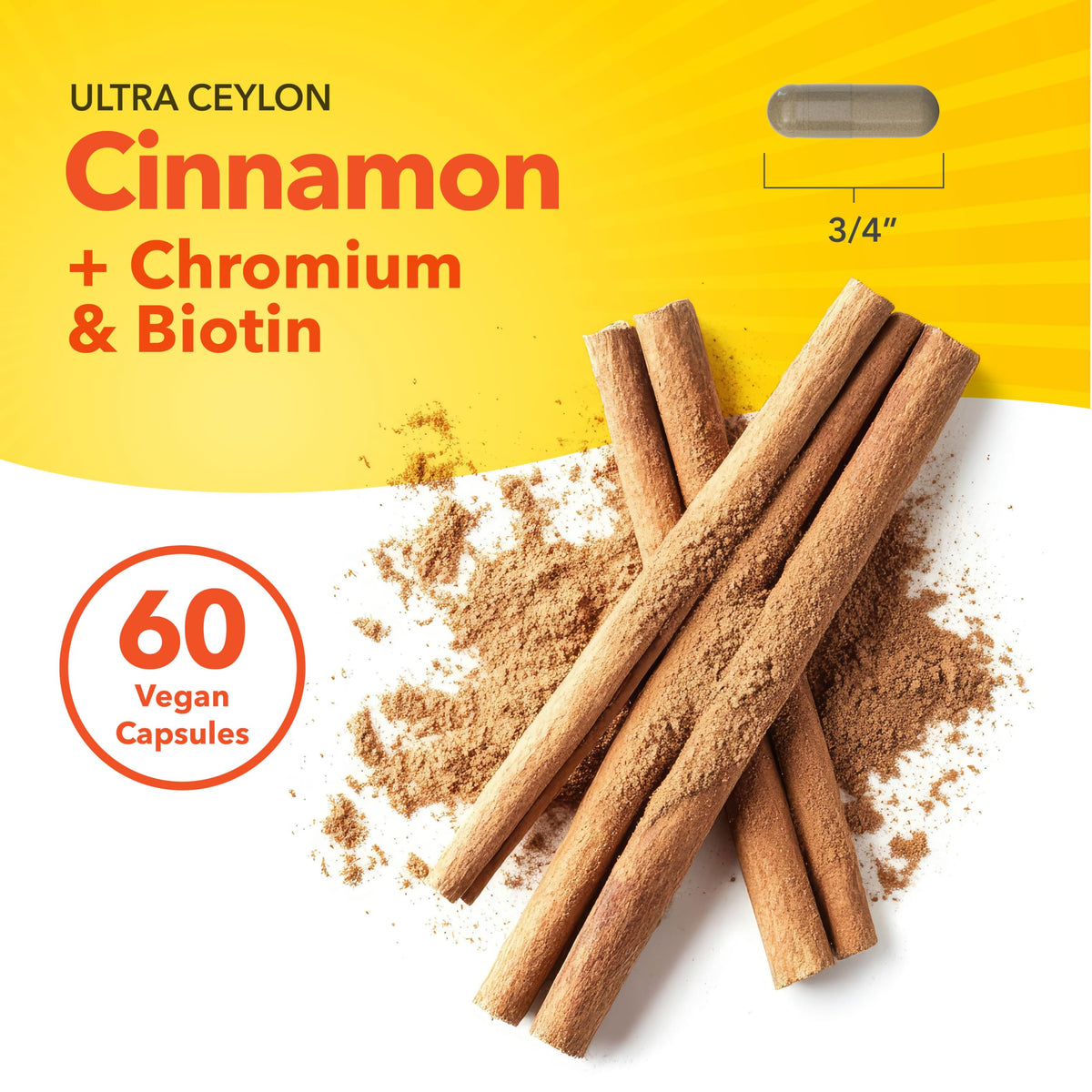Cinnamon Capsules with Chromium and Biotin Z164