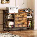 2 Drawer File Cabinet with Lock and Power Outlets B4586