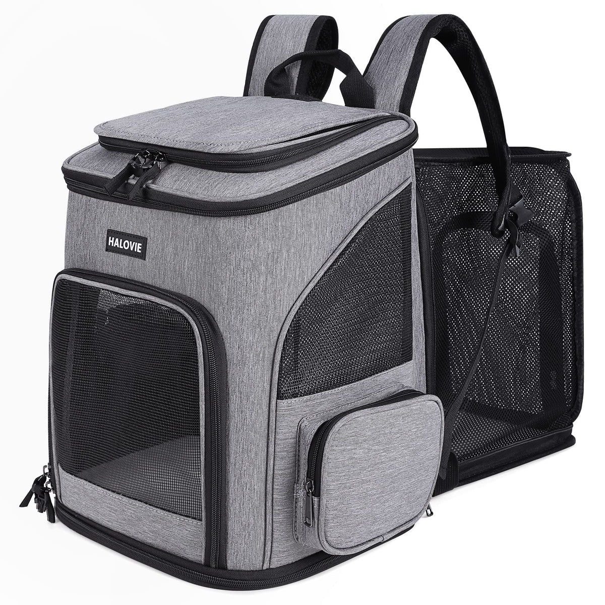 Expandable Breathable Mesh Pet Carrier Backpack J738692