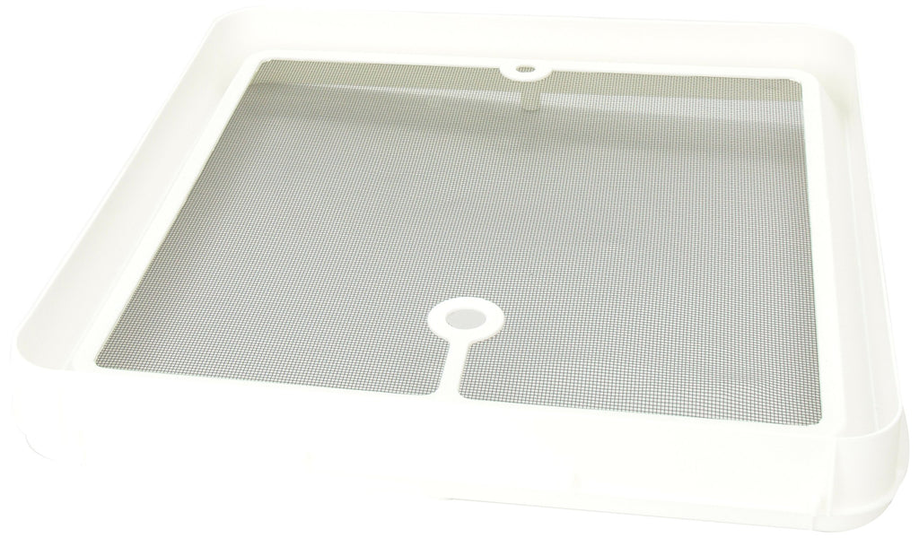14" White Radius Corner Roof Vent F4287