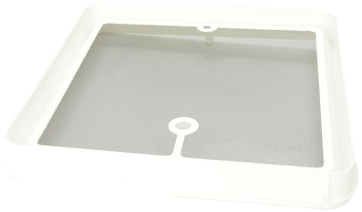 14" White Radius Corner Roof Vent F4287