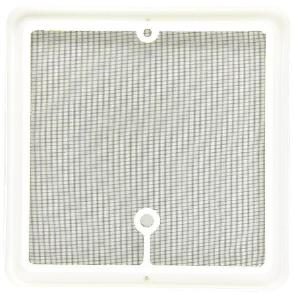 14" White Radius Corner Roof Vent F4287